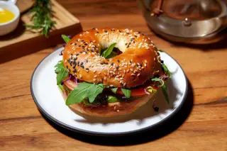 Veggie bagel