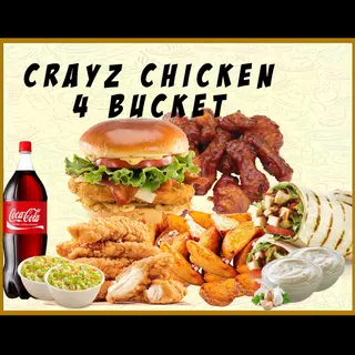 Crazy chicken 4 bucket