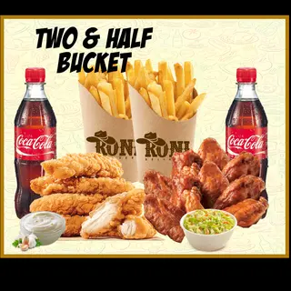 Two and a half buckets