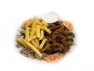 Shaorma de vita la farfurie