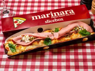 Pizza slice Mortadela & Pistacchio