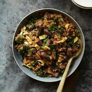 Orez stir-fry cu vita