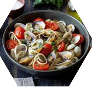 Spaghetti cu vongole si rosii cherry