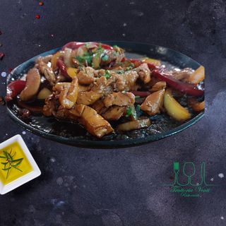 Plita incinsa de porc si legume 350g