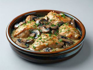 Pui cu ciuperci aromate