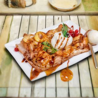 Tartă de mere cu înghețată