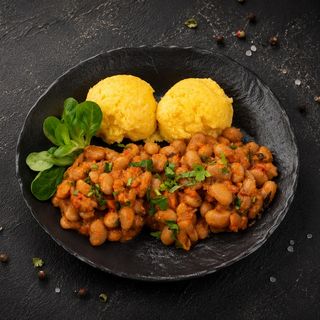 Mâncărică de fasole cu mămăliguță - 350g