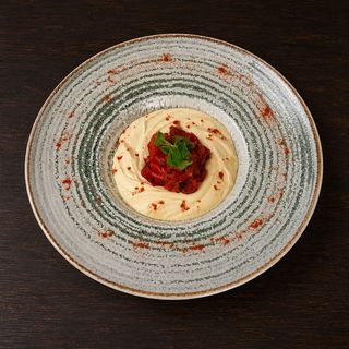 Hummus cu ardei copţi de post - 300g