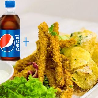 Meniu Crispy & cartofi Alandala, sos alb