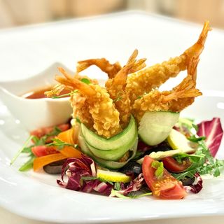 Creveti Tempura & sos sweet chilli