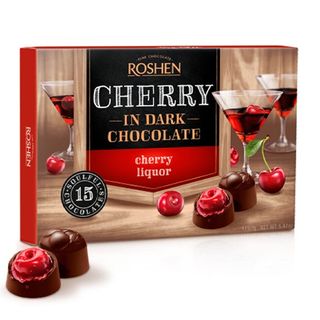Roshen Praline Cherry in Dark Chocolate 155g