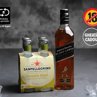 Pachet Johnnie Walker Black Whiskey