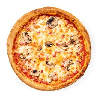 Pizza cu Sunca, Ciuperci si Salam