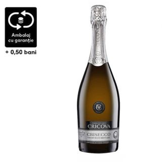 Cricova Spumant Crisecco Alb Brut 0.75