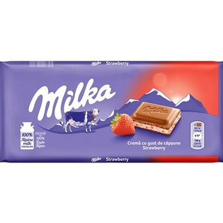 Milka Tableta Crema Capsuni 100gr
