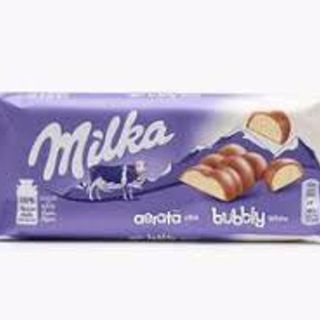 Milka Tableta Aerata Alba 95G