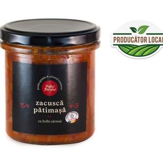 Pofta Focului Zacusca Pătimașă Cu Hribi Cărnoși 300gr