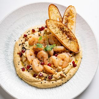 Hummus cu creveti