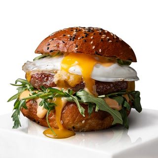 Egg & Cheddar Beef Burger