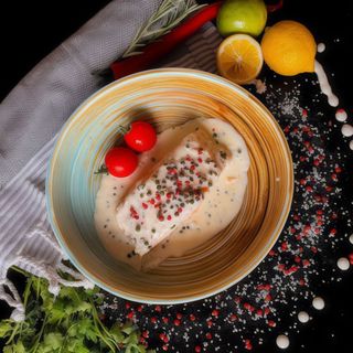 Somon cu piper verde