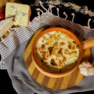 Penne quattro formaggi al forno
