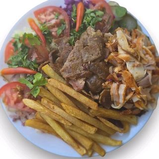 Shaorma la farfurie pui-vita