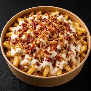 Loaded bowl Bacon & Cheese sauce