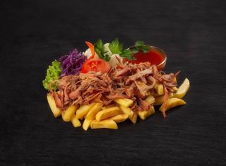 Bbq Sertés tál/Pulpă de porc bbq