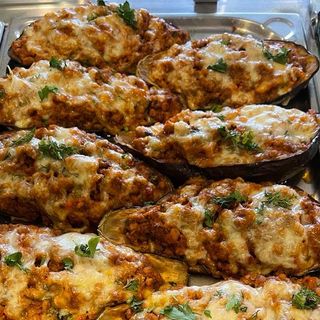 Platou de vinete și dovlecei