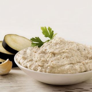 Salată de vinete și paine prăjită