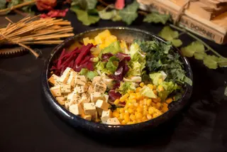 Baked tofu bowl