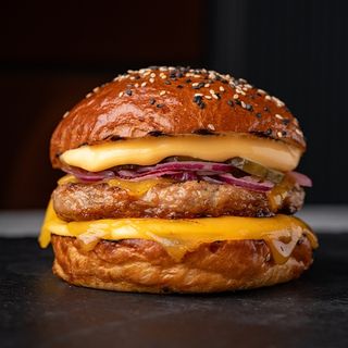 Golden Smoke Turkey Burger