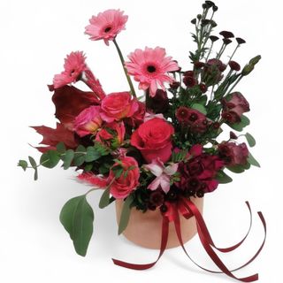 Cutie florala burgundy