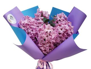 Buchet parfumat cu 5 zambile roz