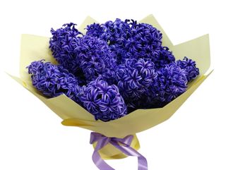 Buchet cu 15 zambile mov parfumate (premium)