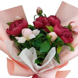 Buchet mix de bujori (9 fire)