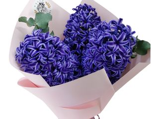 Buchet parfumat cu 3 zambile premium mov