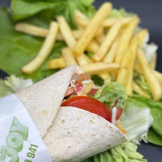 Shaorma cu cartofi si suc