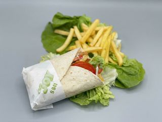 Shaorma cu cartofi si suc