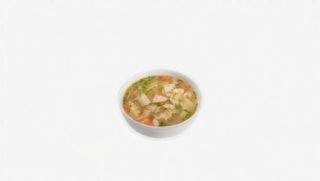 Bors de gaina cu taitei de casa