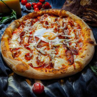 Pizza Pancetta e zucchini speciala Ø 30cm