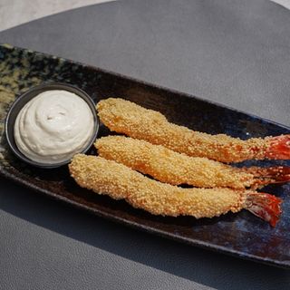 CREVETI BLACK TIGER MASAGO CU MAIONEZA CU TRUFE