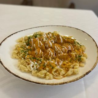 Papricas din piept de pui cu galuste