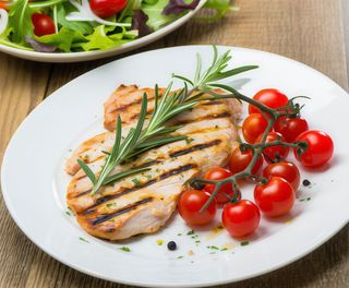 Piept de curcan la gratar