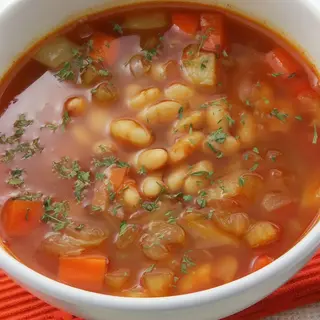 Ciorba de fasole la borcan 800 gr. 