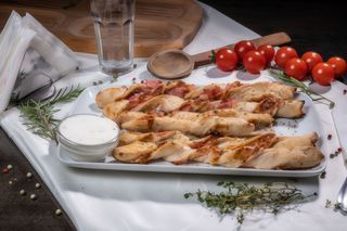 Baghete cu șuncă și cașcaval