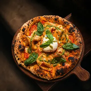 PIZZA MORTADELLA E BURRATA