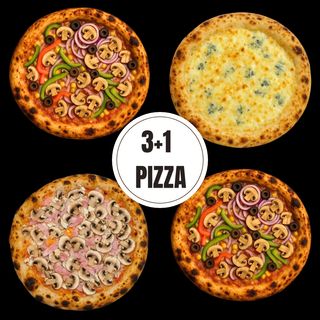 PIZZA 3+1- VEGGIE FRIENDLY