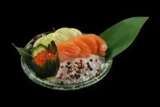 Salmon sashimi