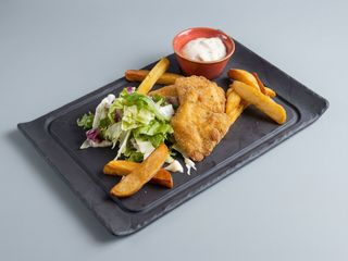 Fish and chips, sos remoulade